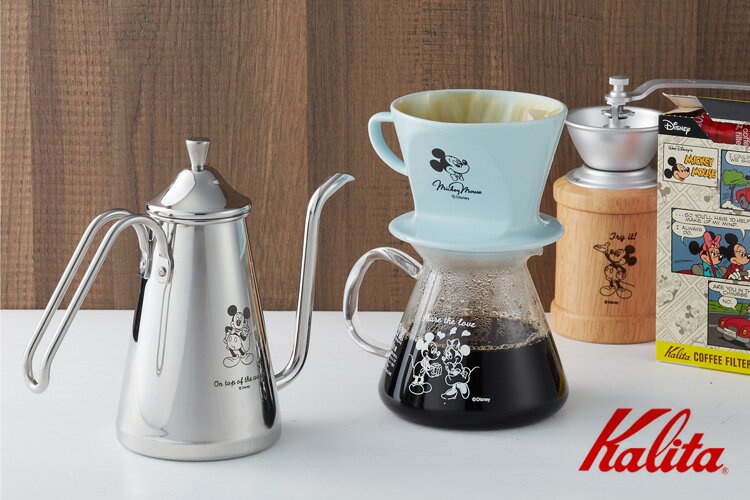 CARITA - 　カリタ　ディズニー　ドリッパー6点セット Kalita ミッキー ミニー コーヒーサーバー コーヒードリッパー
