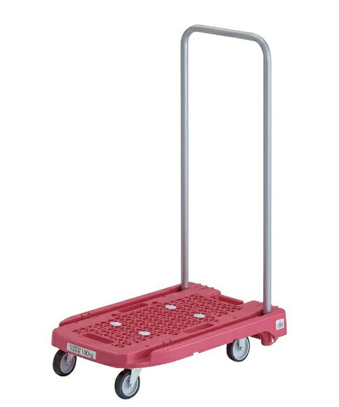 【ポイント3倍 8/22-8/25】【メーカー直送T】 TRUSCO 樹脂台車 アクロキャリー 600X390 ピンク AC-1-P