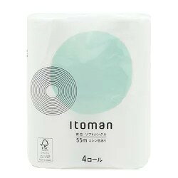 イトマン 4ロール55m シングル 24パック 10055257