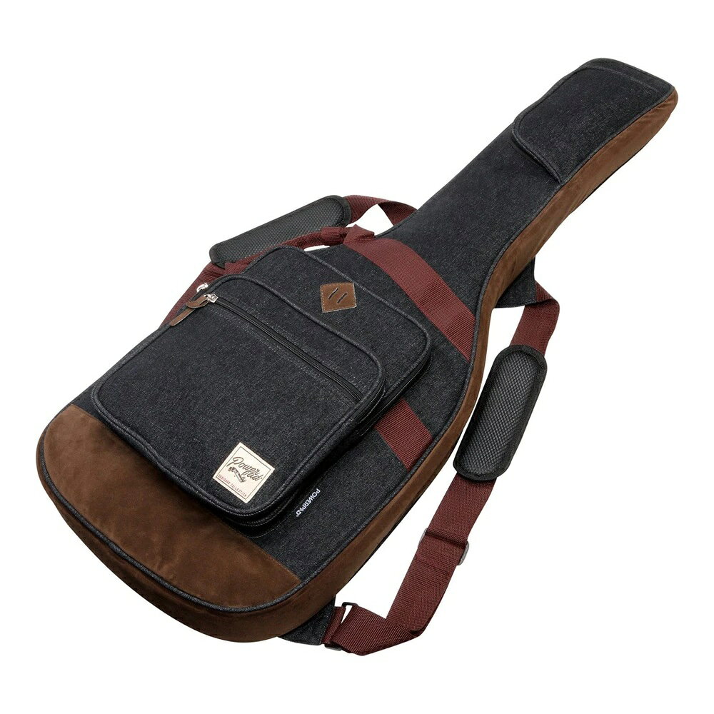 Guitar Gig Bags IGB541D-BK デニム調ファブリック素材のSPOTモデル Ibanez