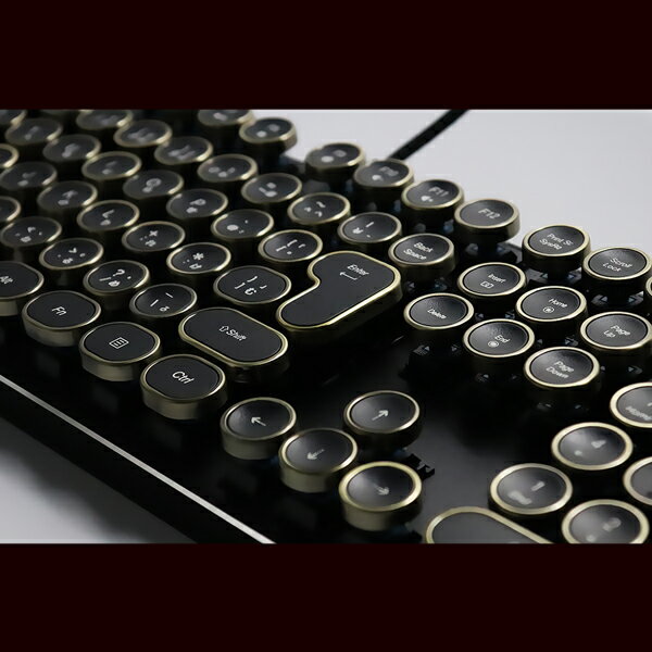 楽天市場】アットキュー HKW タイプライター風メカニカルキーボード