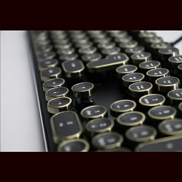 楽天市場】アットキュー HKW タイプライター風メカニカルキーボード