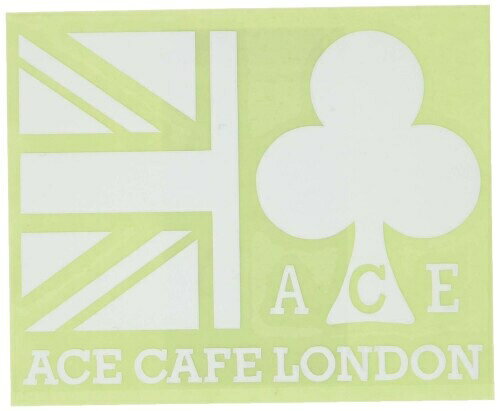 ACE-N009DE-WH エースカフェロンドン ACE CAFE LONDON デカール ステッカー ユニオンジャック&クラブ 白