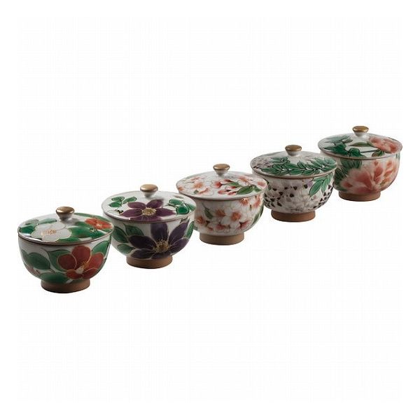 青磁草花彫　湯呑　平安　敏　造 龍泉窯 飛青磁貼花桃文花生 – Longquan Celadon | 陶磁