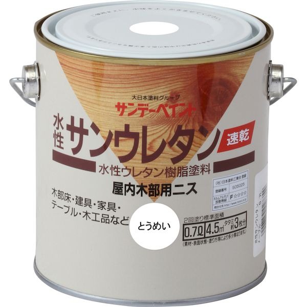 サンデーペイント 4906754026609 速乾水性サンウレタン とうめいつやあり 700M 透明 sundaypaint 透明クリアー 日用品