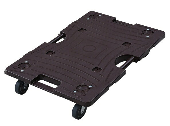 トラスコ 樹脂台車 カルティオ ブラック 樹脂ストッパー付 MPK-780-BK 