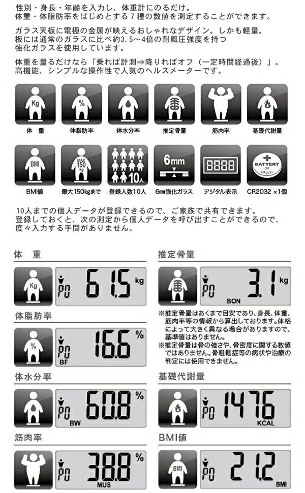 コンパクト体重体組成計 14個セット コンパクト体重体組成計 14個セット 武田コーポレーション