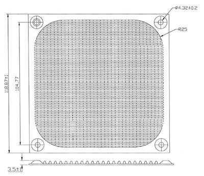 電子通商 120mm角ステンレスメッシュファンガード 2個セット