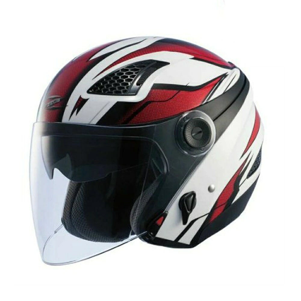 ナンカイ NANKAI ZEUS HELMET ゼウス レイヤー ジェットヘルメット ホワイト/レッド L NAZ-21