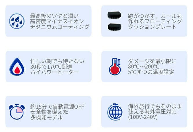 アレティ マイナスイオン ストレートアイロン  i679bk ブラック