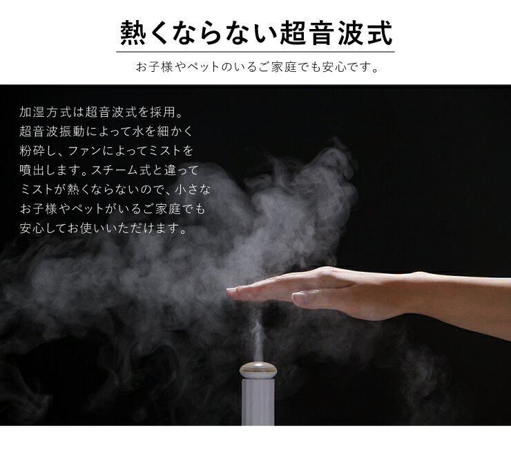 楽天市場】SIS ハイポジション 超音波加湿器 タワー型 | 価格比較