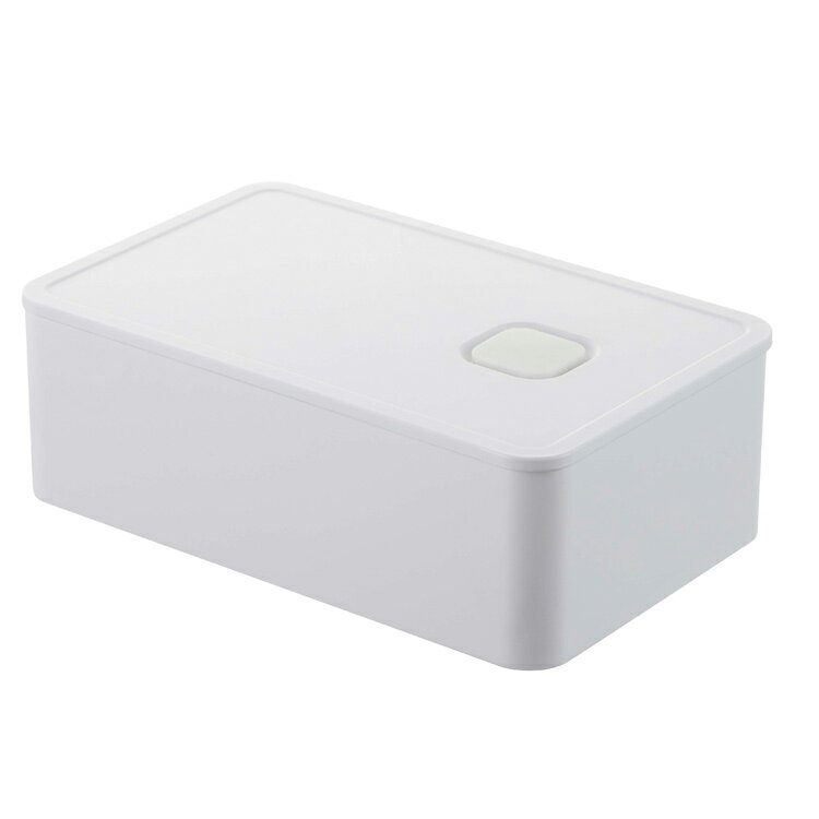 山崎実業 バルブ付き密閉ランチボックス タワー ホワイト 4823