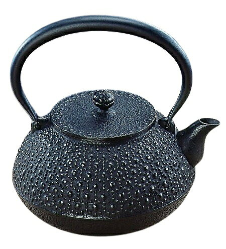 楽天市場】岩鋳 岩鋳 Iwachu 鉄瓶 7型アラレ IH対応 黒焼付 0.9L 南部