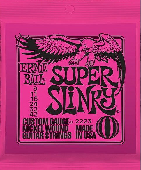 ERNIE BALL アーニーボール エレキギター弦 #2223 SUPER SLINKY 6  スーパー・スリンキー 6