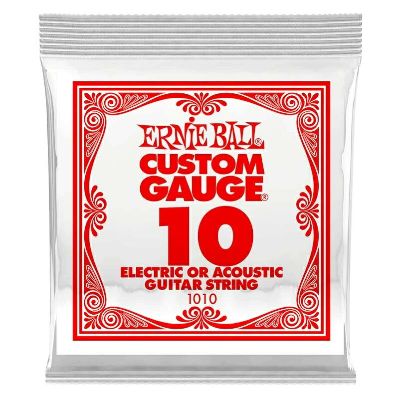 ERNiE BALL 1010 エレキギター/アコギ弦 010 プレーンスチール