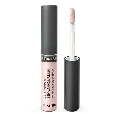 The saem 韓国 コスメ ザセム カバーパーフェクションチップコンシーラーブライトナー Cover Perfection Tip Concealer #Brightener