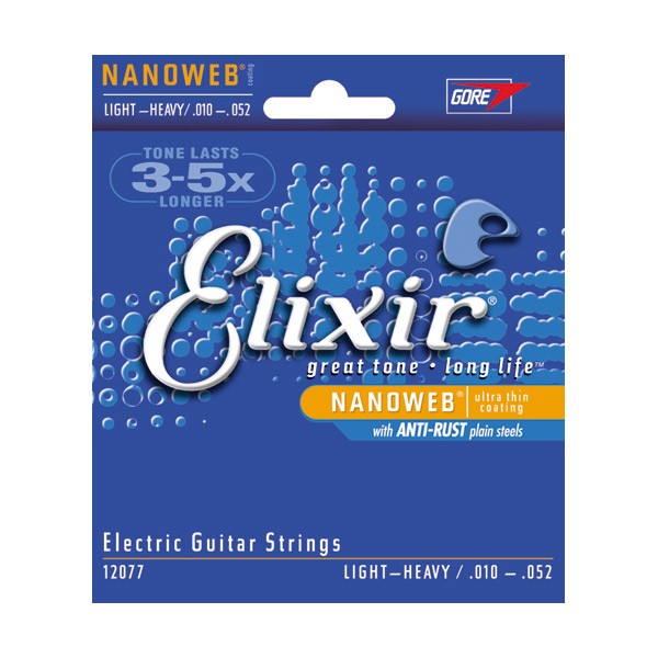 Elixir エリクサー エレキギター弦 ナノウェブ ライトヘビー