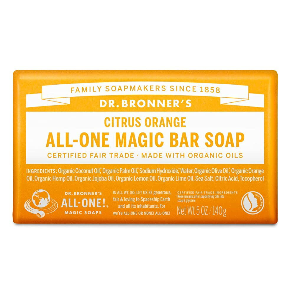 Dr.Bronner's ドクターブロナー マジックソープバー CI シトラスオレンジ オーガニック固形せっけん