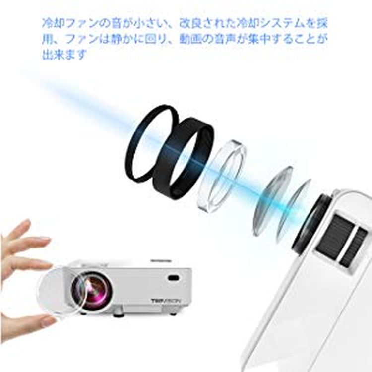 TOPVISION プロジェクター 本体 映画鑑賞がこんな楽しかったなんて♡Amazonで買った「プロジェクター