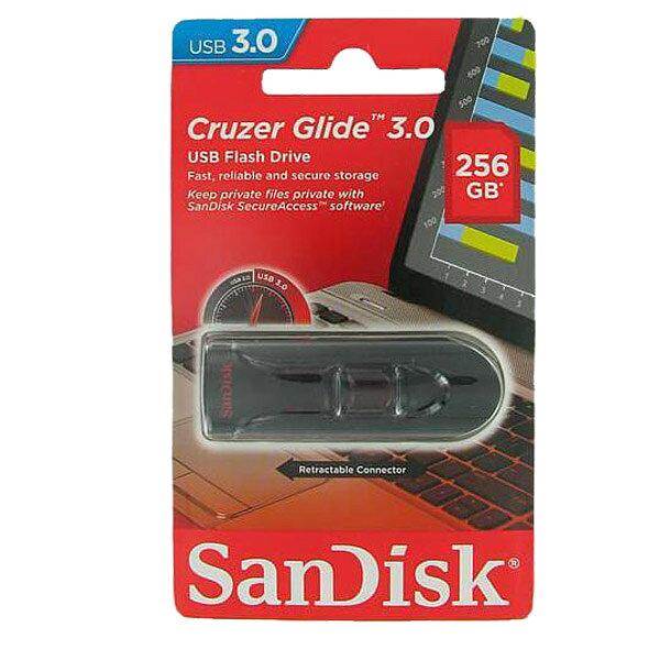 SANDISK Cruzer Glide 256GB USB 3.0 Flash Drive SDCZ600-256G-G35