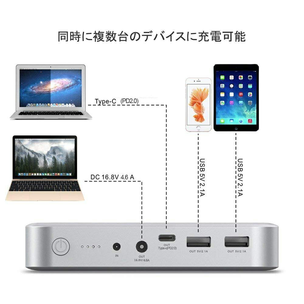 maxell マクセル MPC-CAC12800 ACコンセント付き大容量モバイル