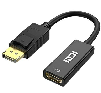 ICZI DisplayPort HDMI 変換アダプタ 最大解像度 1920×1080