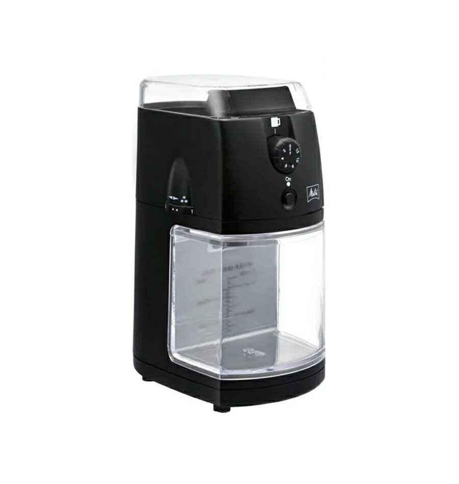 メリタ Melitta コーヒー グラインダー コーヒーミル 電動 フラットディスク式 杯数目盛り付き ホッパー 100g、 定格時間 90秒間 パーフェクトタッチII CG-5B