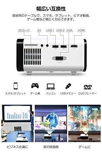 楽天市場】Yihai 小型プロジェクター ホワイト UB20 | 価格比較 - 商品