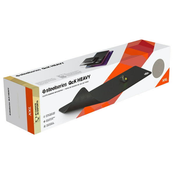 SteelSeries｜スティールシリーズ ゲーミングマウスパッド 900x400x4mm QcK Heavy - XXL ブラック 67500