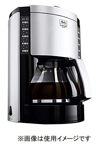 melitta コーヒーメーカー ルック デラックスii 2- 用 のフィルターペーパーにmkm-9110/b ブラック