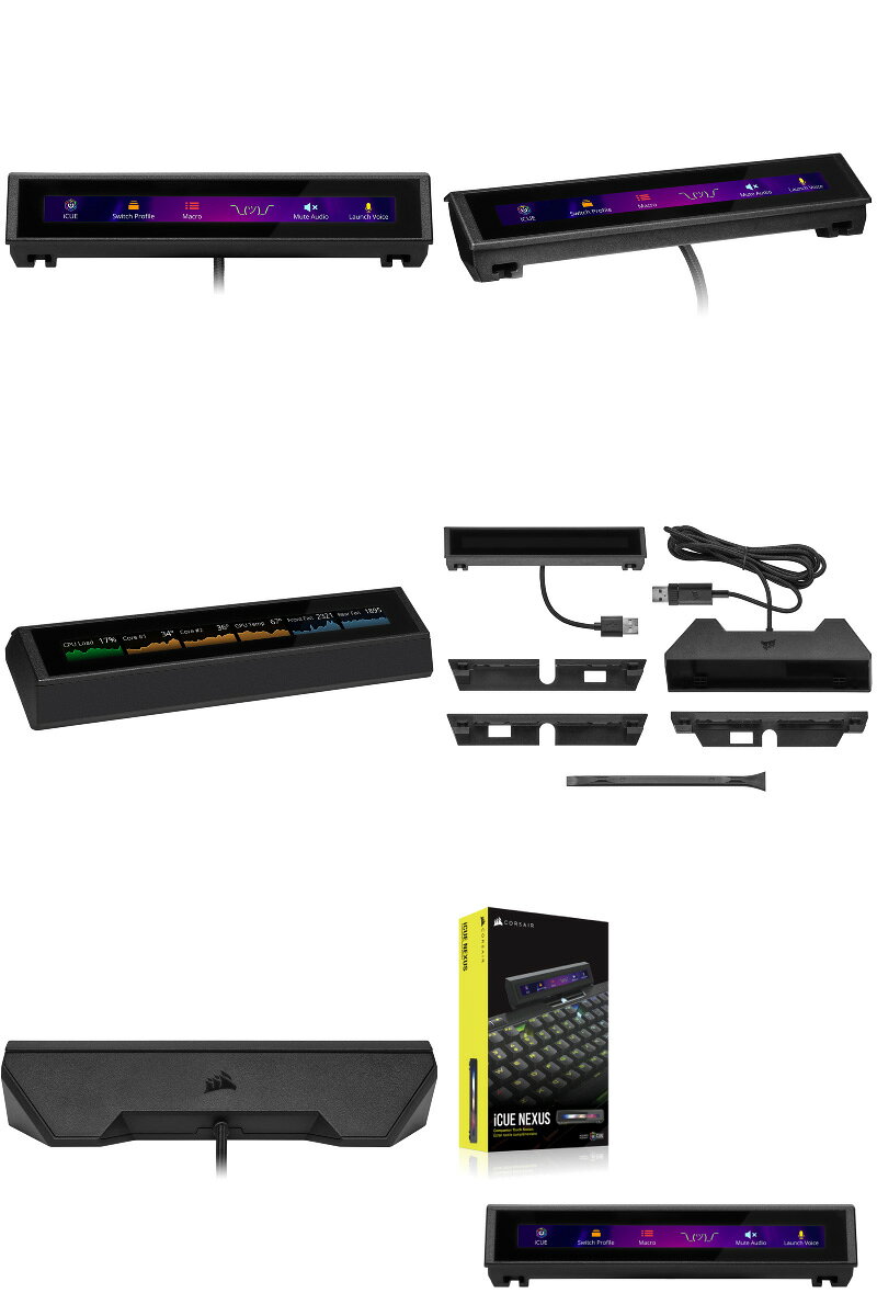 楽天市場】CORSAIR コンパニオンタッチスクリーン iCUE NEXUS ブラック