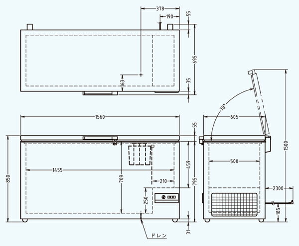 楽天市場】三ツ星貿易 三ツ星貿易 冷凍庫(282L) 大型チェスト型