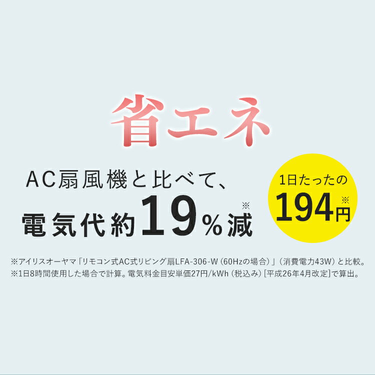 IRIS 360°首振り扇風機 LFD-22T-W