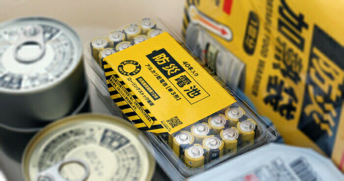 兼松 防災電池 アルカリ乾電池単3形 40本入