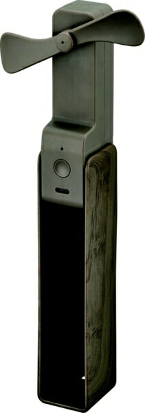 ドウシシャ DOSHISHA 携帯扇風機 扇子ファン 風量3段階 麻の葉 ピエリア FSW-96B-A