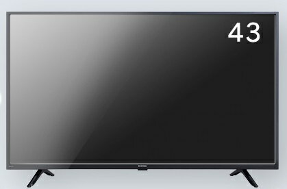 送料無料 43V型HDR搭載K対応液晶テレビ 地デジ BC CS 3波 4K W