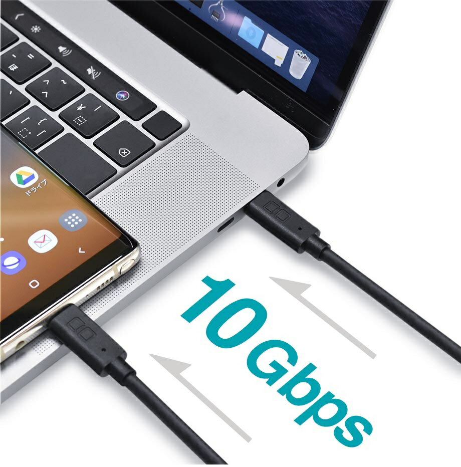 CIO Type-C to Type-C ケーブル ブラック CIO-CCPD100W-1-BK