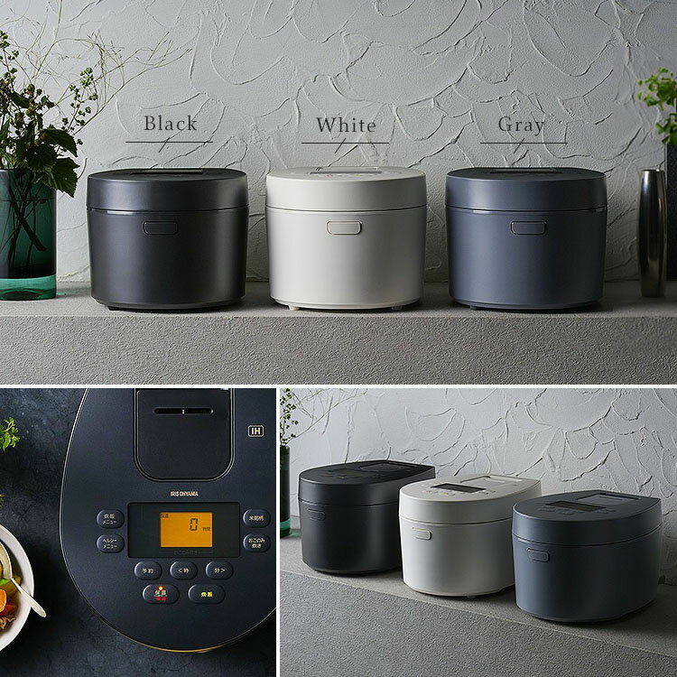 IRIS IHジャー炊飯器 5.5合 ブラック RC-IL50-B