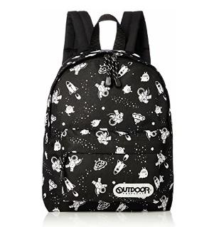 OUTDOOR PRODUCTS KIDS チアフル デイパック ブラック 宇宙2 12439289-BLK アウトドアプロダクツ