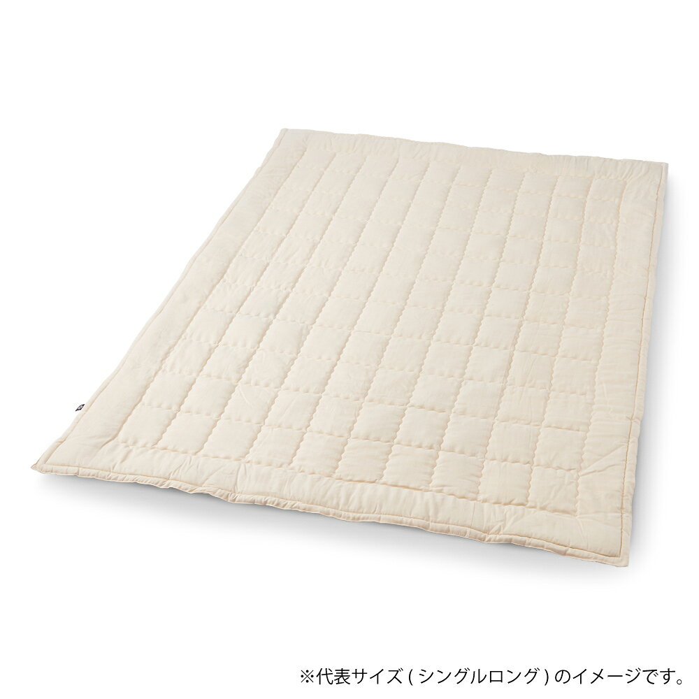 03BASIC 洗える薄掛ふとん 和ざらし二重ガーゼ コットン100％ SDL(セミダブルロング) ベージュ WCK021SDL