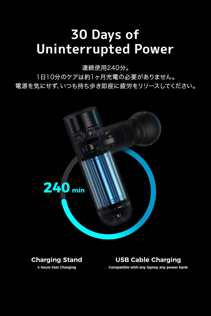 楽天市場】TORO TECH JAPAN OYEET マッサージガン O'YEET NEX GRAY