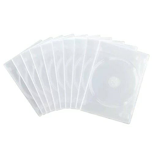サンワサプライ DVDトールケース 3枚収納 10枚セット クリア DVD-TN3-10CL