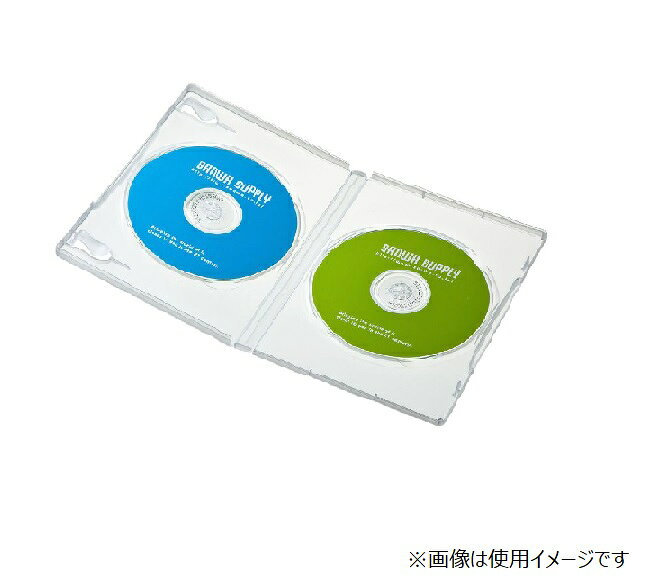 サンワサプライ DVDトールケース 2枚収納 10枚セット クリア DVD-TN2-10CLN
