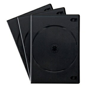 サンワサプライ DVDトールケース 6枚収納 3枚セット ブラック DVD-TN6-03BKN