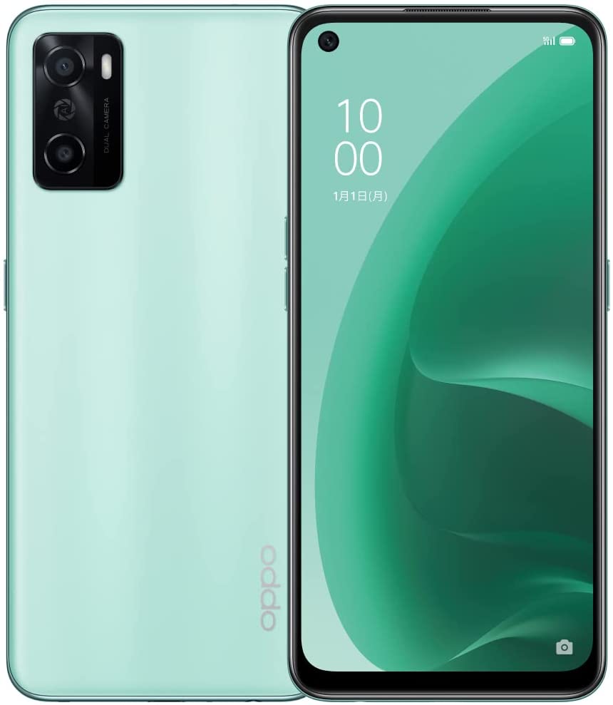 OPPO SIMフリースマートフォン A55S 5G グリーン