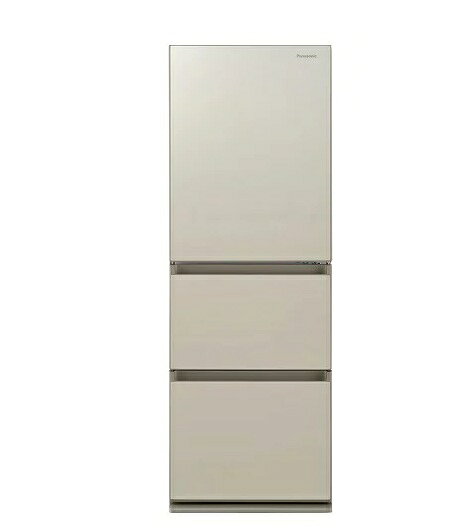 Panasonic 3ドア冷蔵庫 335L 左開きタイプ サテンゴールド NR-C343GCL-N