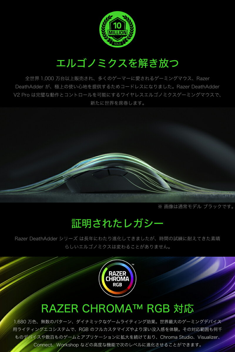 Razer ATXマザーボード DEATHADDER V2 PRO Genshin Impact Edition