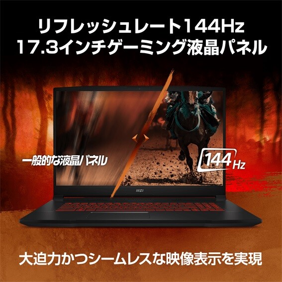 MSI ゲーミングノートPC KATANA GF KATANA-GF66-12UGS-043JP