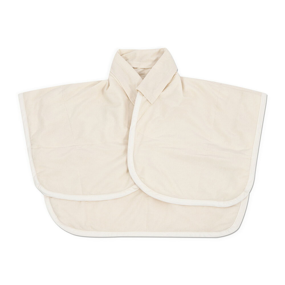 SilkFill シルク肩当て 外せる衿カバー付 約55×68cm キナリ 中わた絹100％(群馬シルク) 側生地綿100％ GCK30008E