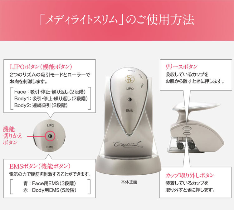 楽天市場】メディライトスリム パワフル吸引とローラー | 価格比較